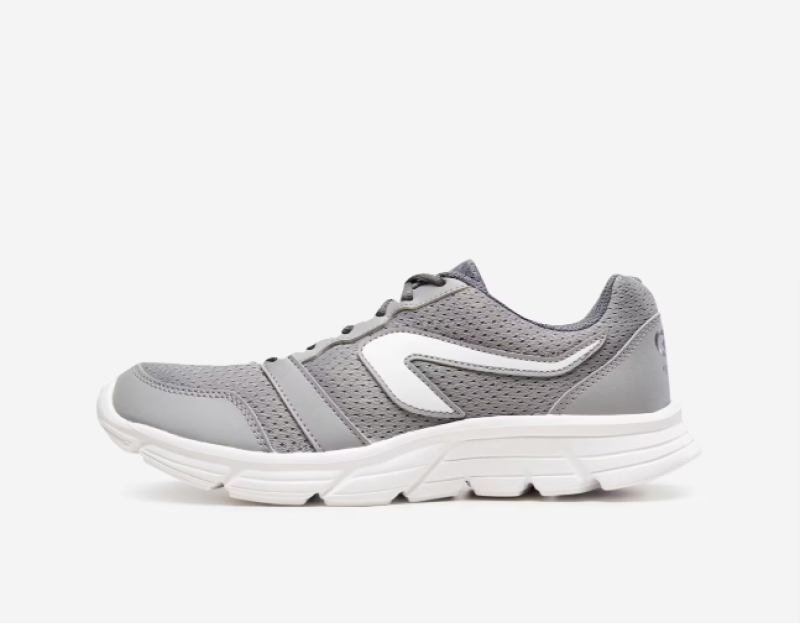 men running shoes 100 grey