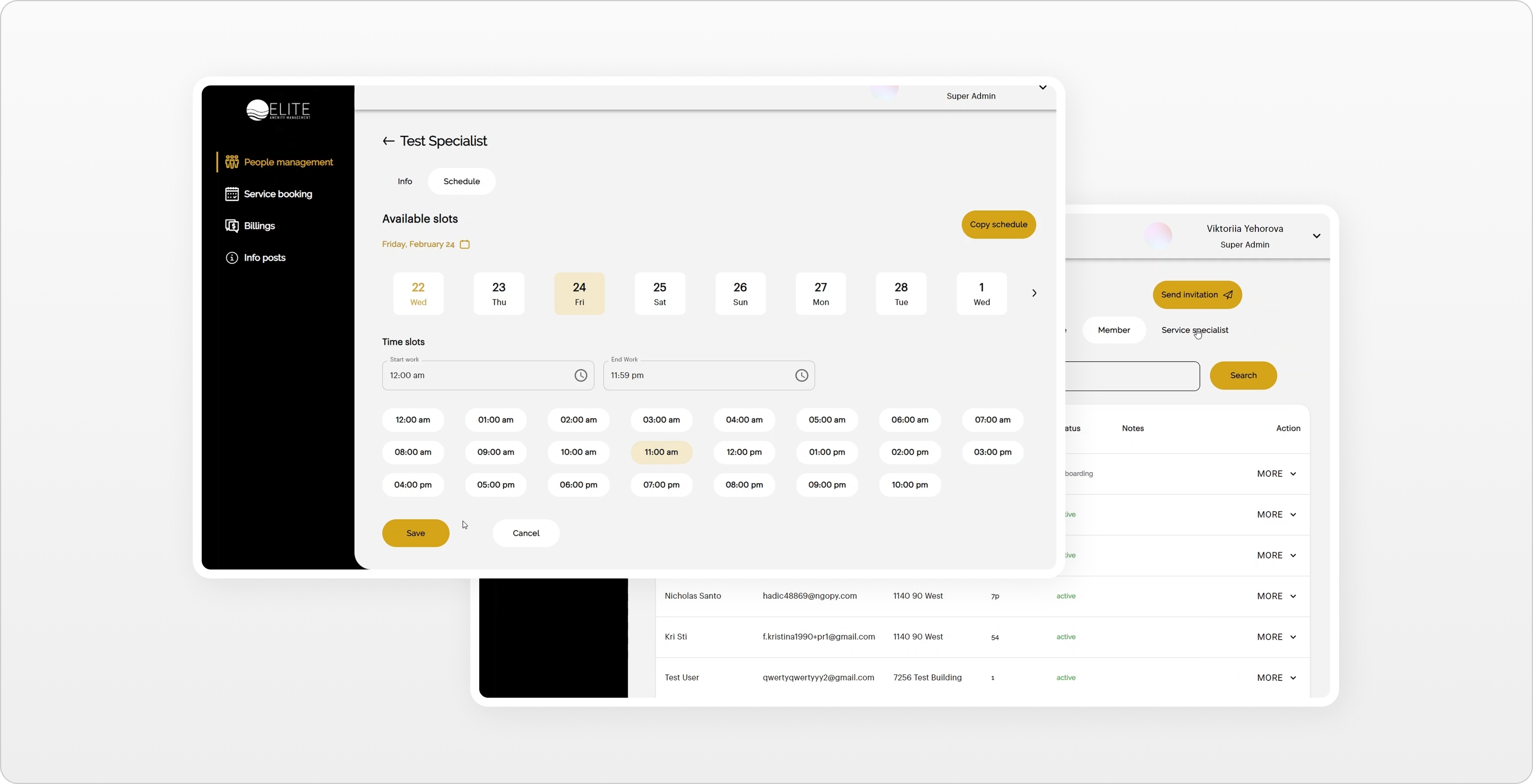 Elite Amenity Management — product detail