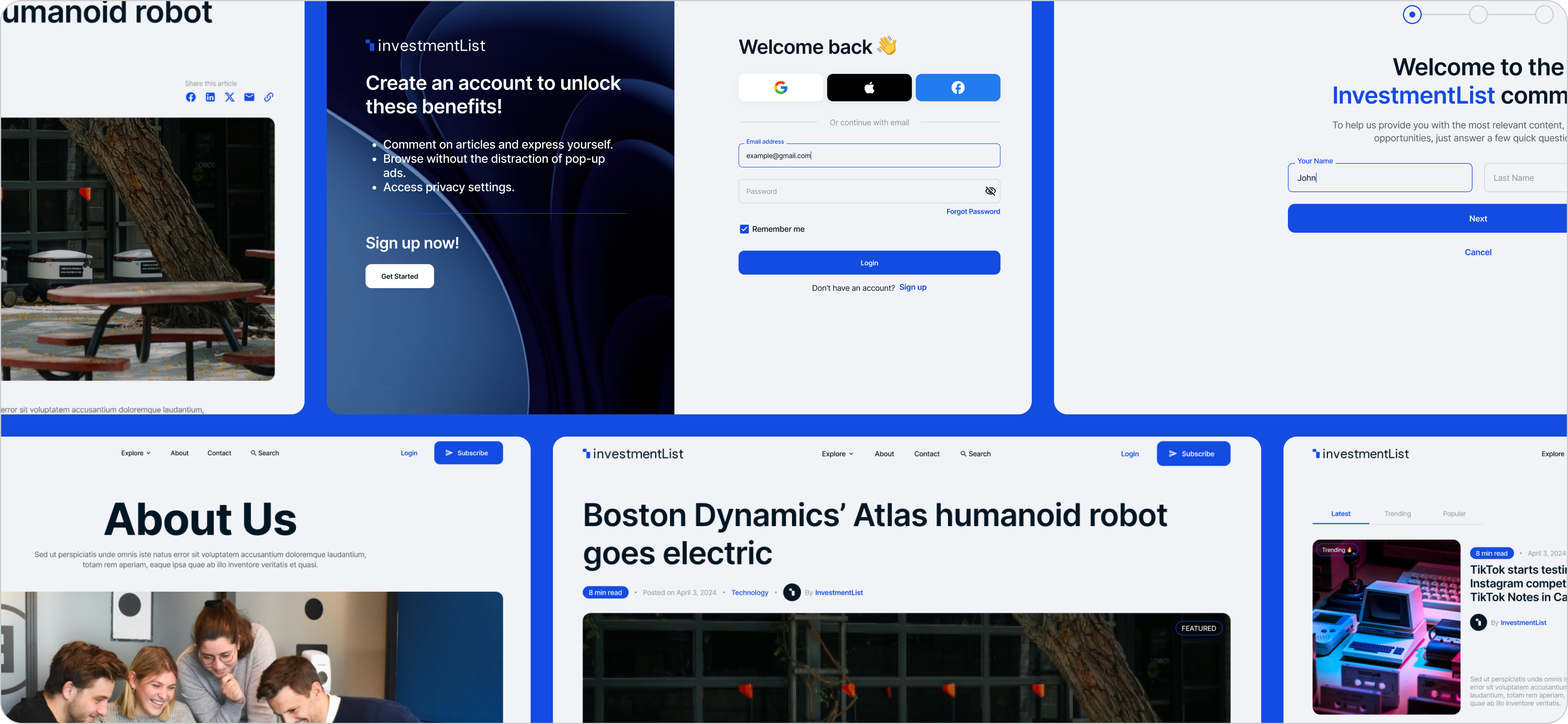Investment List — project cover