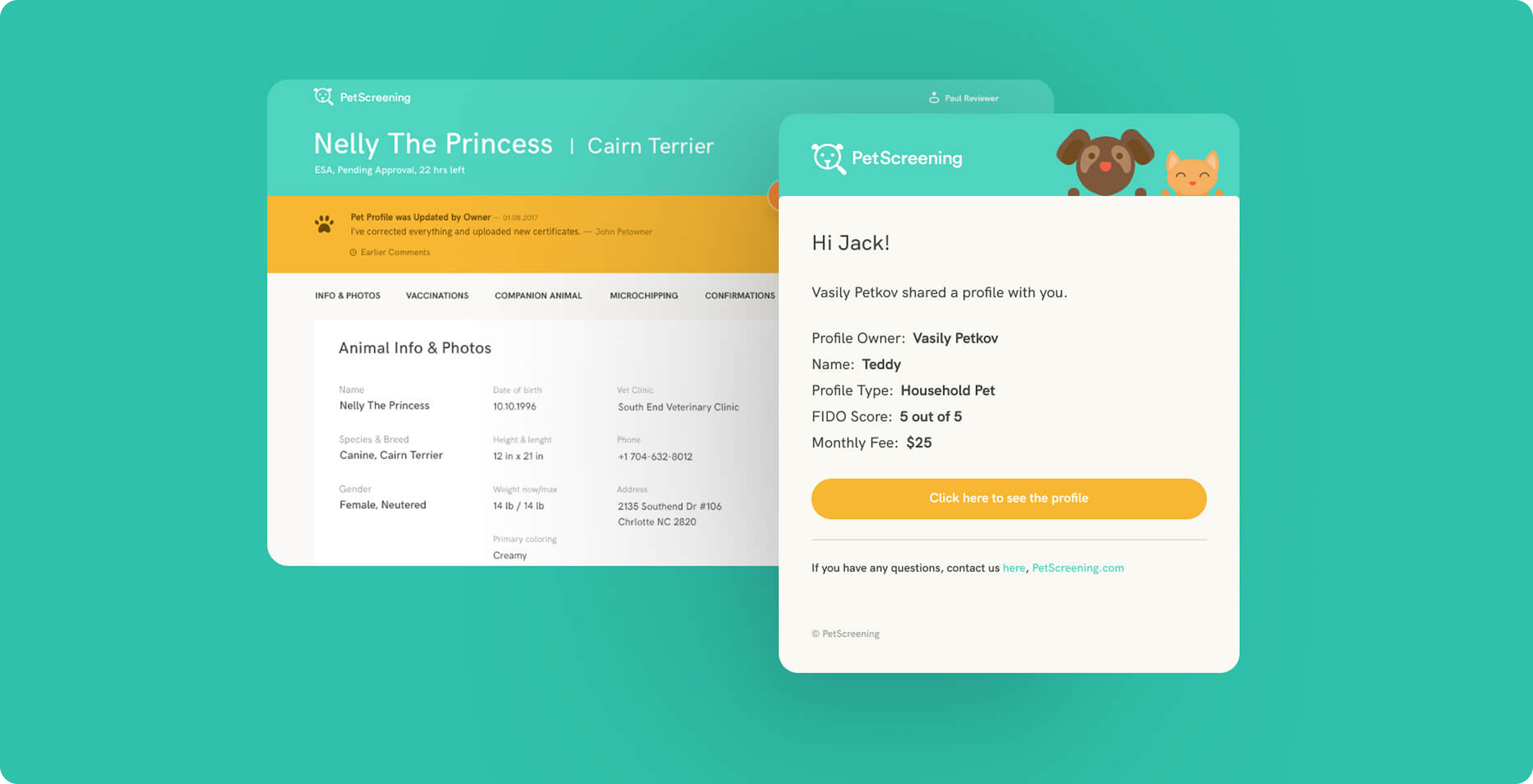 PetScreening — product detail